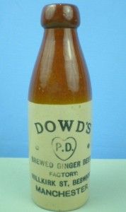 Antique 1900 Stoneware Dowds Brewed Ginger Beer Bottle Denby Beswick