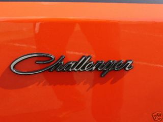 Dodge Challenger Classic Script Emblem Nameplate Mopar