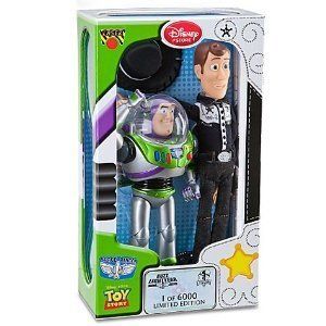 Disney Store Exclusive Limited Edition Talking Woody Buzz Figure Doll