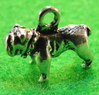  Tibetan Silver 3D Bull DOG Charms Pendants Tibet Jewelry Findings D25