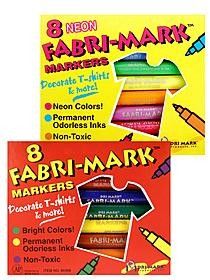 Drimark Fabri Mark Markers Neon Primary 2 8pk Markers