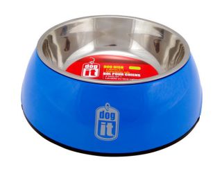 Dogit Durable 2 in 1 Blue Bowl Medium Dog Supplies