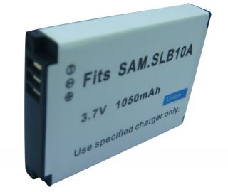  Charger for Samsung Digital Camera SLB 10A SLB10A Rechargeable Li Ion