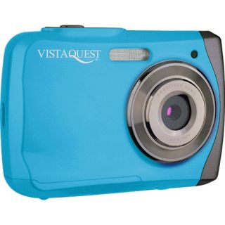 VistaQuest 12MP Megapixel Waterproof Digital Camera Blue