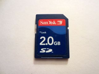 SanDisk 2 GB SD Card Digital Memory Card