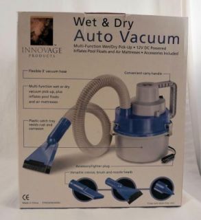 New Innovage Wet Dry Auto Vacuum 12V Portable Inflator Camping RV Boat