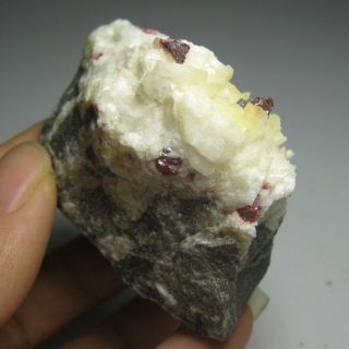 Red Cinnabar Crystal on Dolomite Specimen CBGZ2IF0528