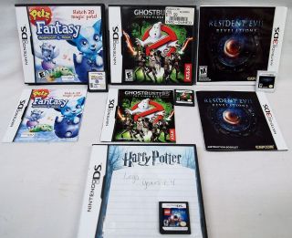 Lot of 4 Nintendo DS Games Harry Potter Lego Ghostbusters Resident