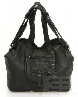 jerome dreyfuss black leather billy shoulder bag