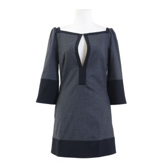 dsquared wool charcoal plaided mini dress us s eu 40 retail value 620