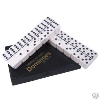 Dominoes Game Large Big Size Ivory with Black Dots