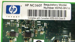  HSTNS BN16 Dual Port PCI E Gigabit Ethernet Server Adapter Card Tested