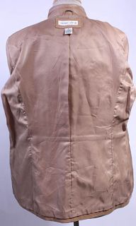 Womens Preston York Soft Leather Jacket Blazer Sz M