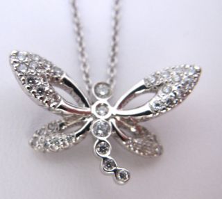 Roberto Coin Tiny Treasures Diamond Dragonfly Necklace