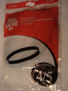 Dirt Devil Royal style 4 5 2pk belt original pt 1720410001 pkg