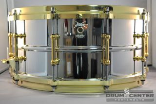  Supraphonic Chrome Over Brass 6.5x14 Snare Drum   Tube Lugs/Cast Hoops