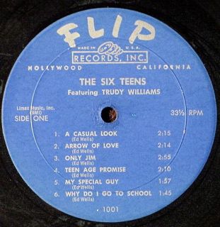 12 Flip Hits Mega RARE 1001 LP Donald Woods The Six Teens Richard