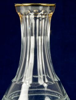 Marquis by Waterford Hanover Gold Decanter Whiskey Glass Acid Marked