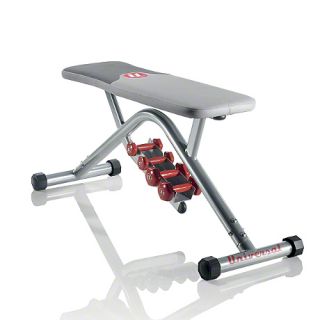 UNIVERSAL FITNESS UB200 FLAT EXERCISE BENCH WITH 2lb AND 4lb DUMBBELLS