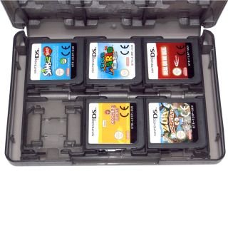 DS Game Holder Case Black Nintendo 3DS DSi XL Lite Box Holds 24 DS or