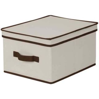 Household Essentials Large Canvas Storage Box w Handle