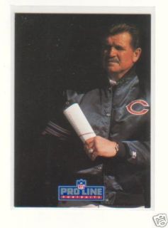 1991 Pro Line Head Coach 89 Chicago Bears Mike Ditka