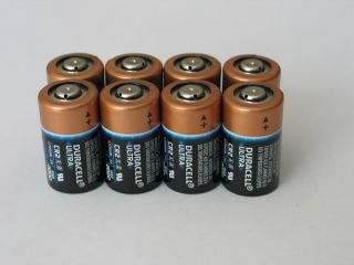  8 Duracell Ultra CR2 3 Volt Batteries