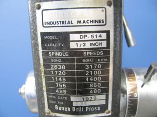 Duracraft 13 Multi Speed Benchtop Drill Press DP 514