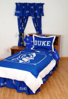 DUKE UNIVERSITY BED IN A BAG & SHOWER CURTAIN   WHITE OR TEAM COLOR