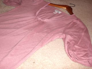 Ann Taylor Dusty Rose Pink Top