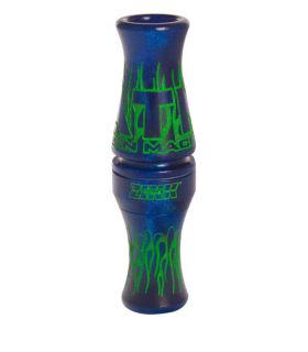 ZINK Calls ATM Green Machine Double Reed Duck Call Blueberry Swirl New