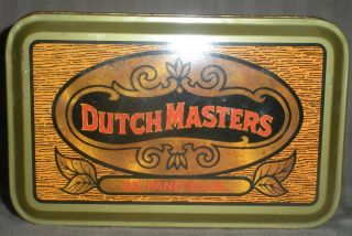 Vintage Old Dutch Masters 25 Panetelas Cigar Tin Tobacco