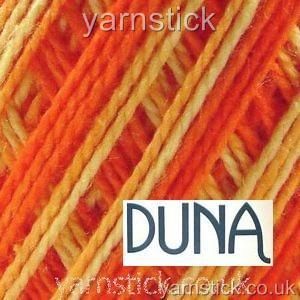 100g DUNA 4 Ply Crochet Soft Cotton Yarn Thread in VARIEGATED ORANGE
