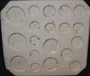 Ceramic Mold Molds 19 Open Pour Buttons Duncan HM169