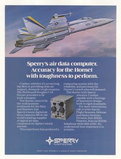 1980 Douglas F 18 Hornet Sperry Air Data Computer Ad