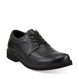 Clarks Doby 4 Eye Mens Shoe 62177 Black Leather