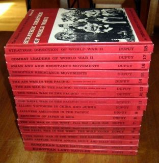  Military History of World War II Complete 18 Volumes by Dupuy