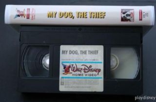 Disney White Vintage My Dog The Thief VHS 291V RARE