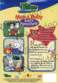  party new dvd original title max and ruby ruby s pajama party dvd new