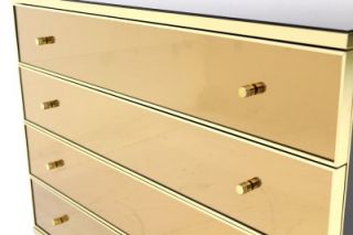  of Vintage Mid Century Contemporary Mirrored Bachelor Chests Dressers