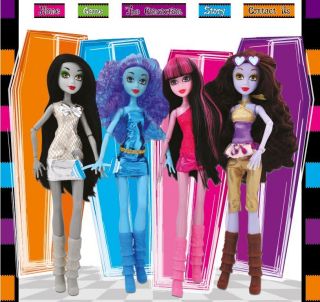 Midnight Magic High School Four Girl Doll set