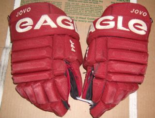   COYOTES Ed Jovanovski game worn Eagle gloves from 2010 11 season