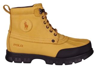 Polo Ralph Lauren Mens Boots Burson Wheat Nubuck 8121679308 Sz 13 M