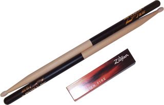 Zildjian Drum Sticks 2B Black DIP Nylon Drumsticks 3 PR