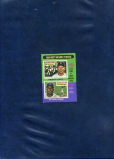  BASEBALL #194 MICKEY MANTLE/ DON NEWCOMBE 1956 MOST VALUABLE PLAYERS