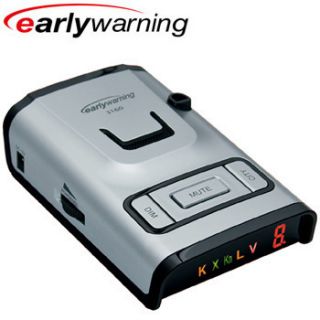EARLY WARNING 22 FREQUENCY RADAR LASER DETECTOR WITH VOICE ALERTS