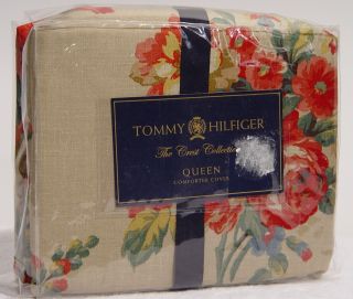 New Tommy Hilfiger East End Floral Full Queen Duvet Comforter Cover