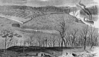  interior of the lower water battery at fort donelson published in