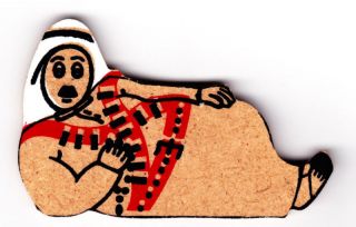  Traditional Clothes Wooden Fridge Magnet From Jordan Middle East Asia