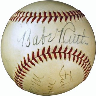  Babe Ruth Signed Baseball JSA